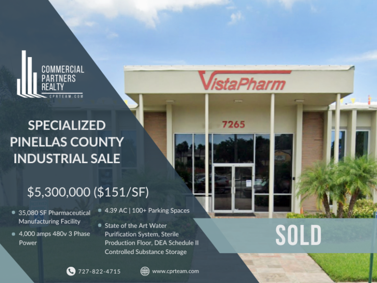 Commercial Partners Realty Facilitates Remarkable Sale of Specialized Manufacturing Facility in Largo.